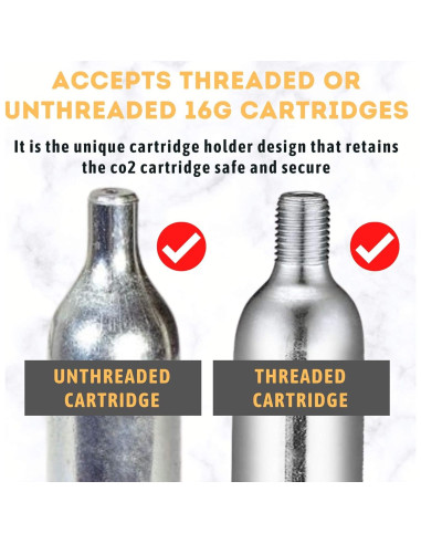 Bomba Inflador CO2 Ezi Bike 16g Mini Ligera para Bicicletas