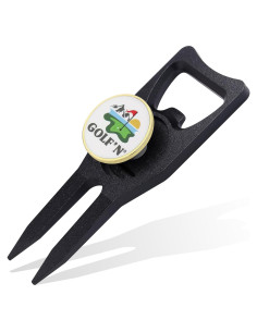 Herramienta de Divot Golf'N de Aluminio con Marcador Magnético