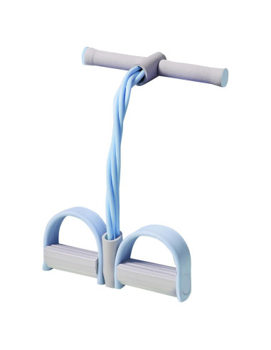 Banda de Resistencia con Pedal Genérico 6 Tubos Fitness Azul