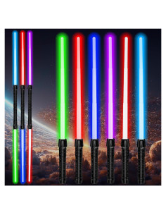 Sable Iluminado Witmur - Paquete de 6 Sables de Luz 80 cm