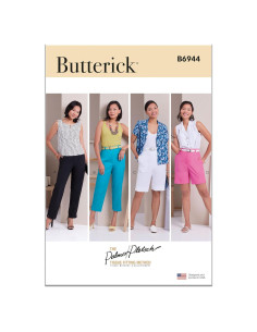 Kit de Patrón de Costura Pantalones Mujer Butterick B6944 Tallas 16-24