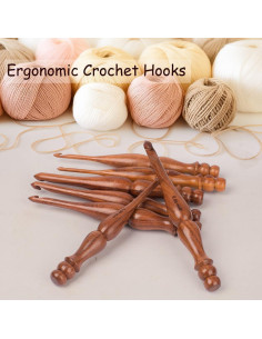 Set de 7 Ganchos de Crochet Ergonomicos The Knox Craft 4mm-10mm 2