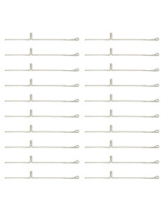 Juego de Agujas de Ganchillo TAODAN 50pcs Acero 97mm