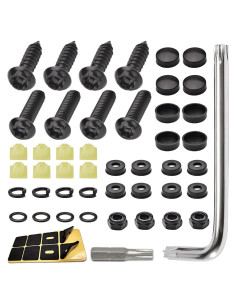 Kit de Tornillos Antirrobo para Placas de Licencia GLSOWEE