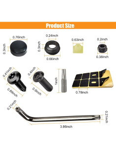 Kit de Tornillos Antirrobo para Placas de Licencia GLSOWEE 2