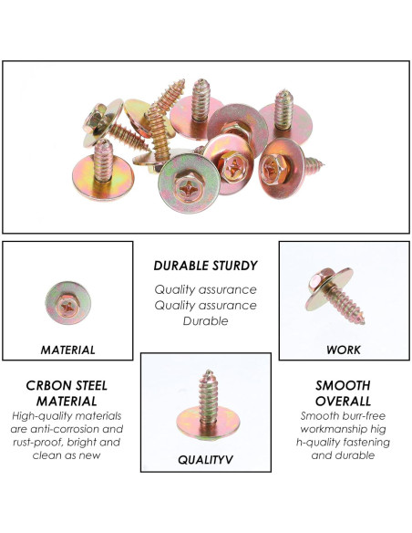 Kit de Tornillos de Carrocería JOUTYFOR 160 Piezas 14 Tamaños Kit de Tornillos de Carrocería JOUTYFOR 160 Piezas 14 Tamaños