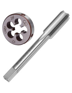 Juego de Machos y Matrices Anxingo 1/2" - 28 UNEF Acero Inoxidable 2