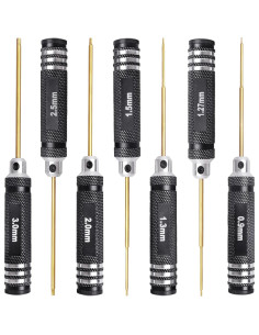 Juego de Destornilladores Hexagonales HobbyPark 7 Piezas Titanio 2