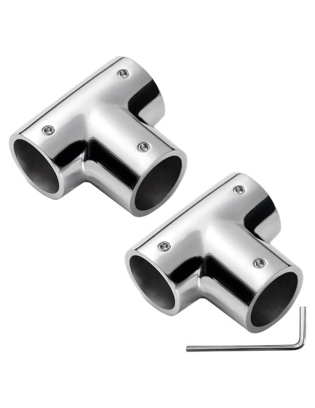 Accesorio T para Pasamanos YANYUCB Acero Inoxidable 316 2 Unidades
