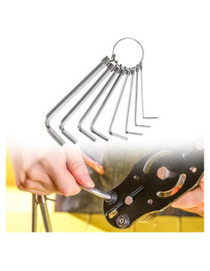 Juego de Llaves Allen 8 en 1 Yopolaz - Acero Aleado Hexagonal