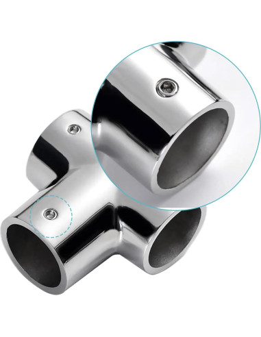 Accesorio T para Pasamanos YANYUCB Acero Inoxidable 316 2 Unidades