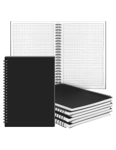 Paquete de 12 Cuadernos Impermeables Saypacck A5 Cuadriculados