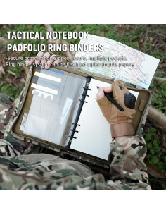 Kosibate Carpeta de Anillas A5 Camo 80 Hojas Resistente 2