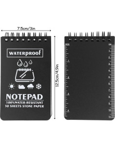 Paquete de 6 Cuadernos Impermeables Geluode A7 7.6x12.7cm 2