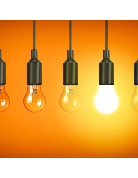 Paquete de 10 Cuerdas de Luz Colgantes Mudder E26 E27 1.83m