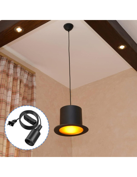 Paquete de 10 Cuerdas de Luz Colgantes Mudder E26 E27 1.83m