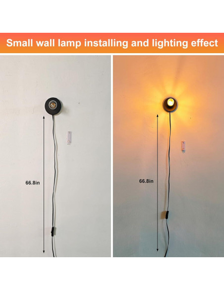Portalámparas de Metal GYDQVPS E26/E27 con Cable 1.7m Negro