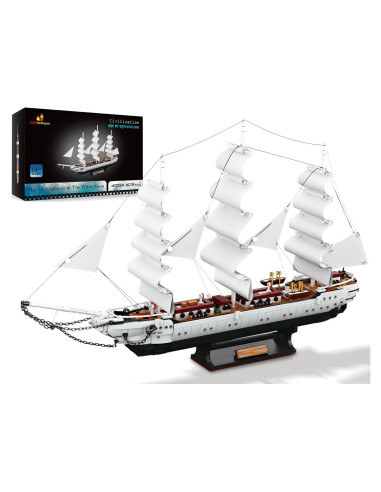 JMBricklayer Barco de Construcción 40104 - Velero Cisne 66cm
