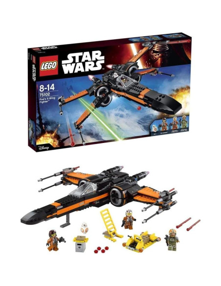 LEGO Star Wars Caza Estelar de Poe 75102 - 3 Minifiguras