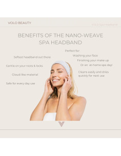 Toalla de Cabello VOLO Hero Nube Rosa + Cinta Spa Facial 2