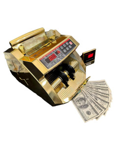 Contador de Billetes Upromax Dorado UV/MG - 900 Notas/min