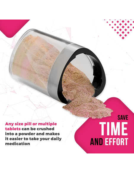 Triturador de Pastillas MEDca - Manual, Acero Inoxidable, Compacto