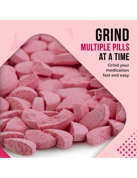 Triturador de Pastillas MEDca - Manual, Acero Inoxidable, Compacto