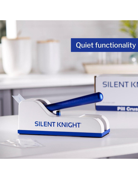 Triturador de Pastillas Silent Knight - Manual, Metal, 27.4x9.1cm Triturador de Pastillas Silent Knight - Manual, Metal, 27.4x9.1cm