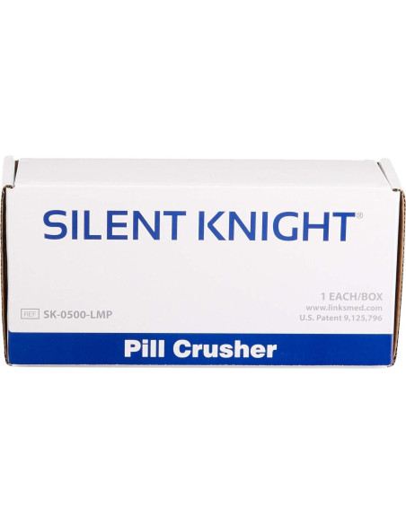 Triturador de Pastillas Silent Knight - Manual, Metal, 27.4x9.1cm Triturador de Pastillas Silent Knight - Manual, Metal, 27.4x9.1cm