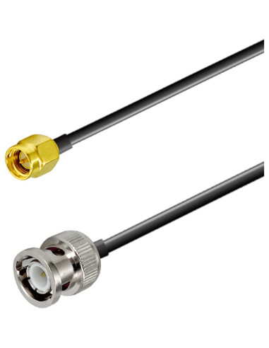 Cable Coaxial RF SMA Macho a BNC Macho 15cm 2PCS POBADY