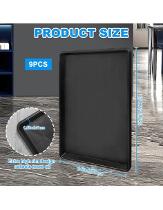 Bandeja de Goteo de Aceite Hlimior 9 Piezas Extra Grande 90x60 cm 2
