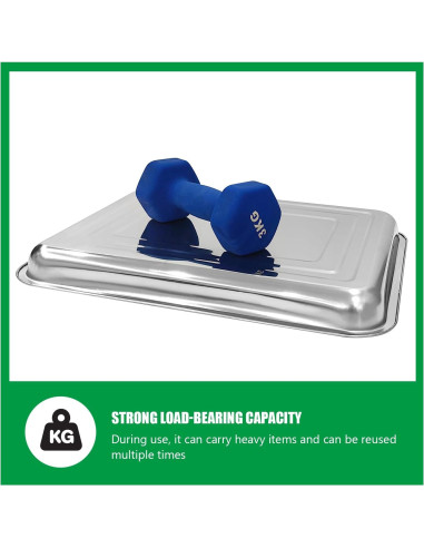 Paquete de 5 bandejas grandes de acero inoxidable RooTrimmer