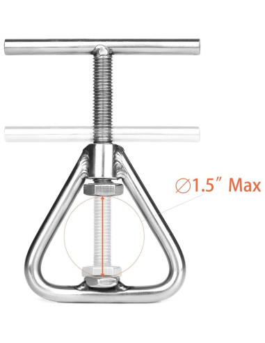 Cascanueces Anwenk de Acero Inoxidable para Nueces 3.81 cm