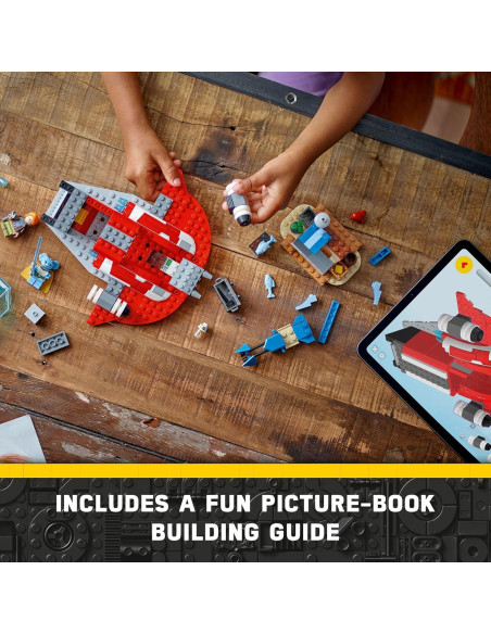 LEGO Star Wars Fénix Carmesí 75384, Set de Inicio 136 Piezas