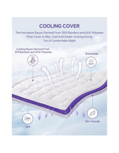 Colchón Topper Reina ChiXpace Espuma Viscoelástica 10 cm 2