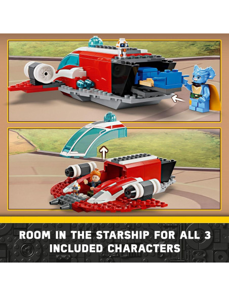 LEGO Star Wars Fénix Carmesí 75384, Set de Inicio 136 Piezas