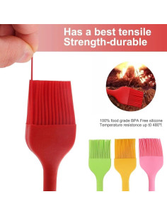 Set de 4 Brochas de Silicona IST para Sazonar y Untar 2