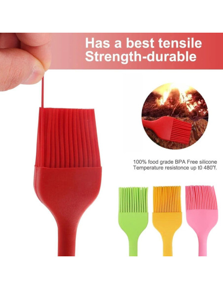 Set de 4 Brochas de Silicona IST para Sazonar y Untar