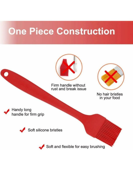 Set de 4 Brochas de Silicona IST para Sazonar y Untar