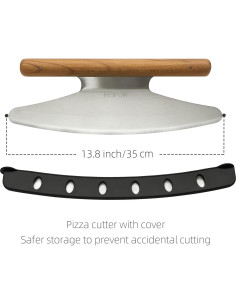 Cortador de Pizza Rocker HEIPON 35.1 cm Acero Inoxidable 2