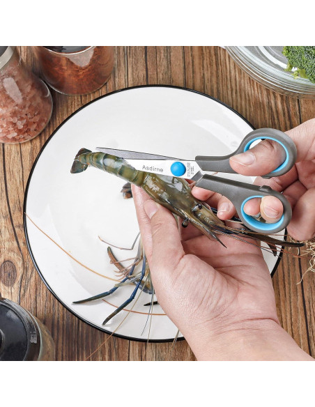 Juego de Tijeras de Cocina Asdirne, Acero Inoxidable, 5 Piezas