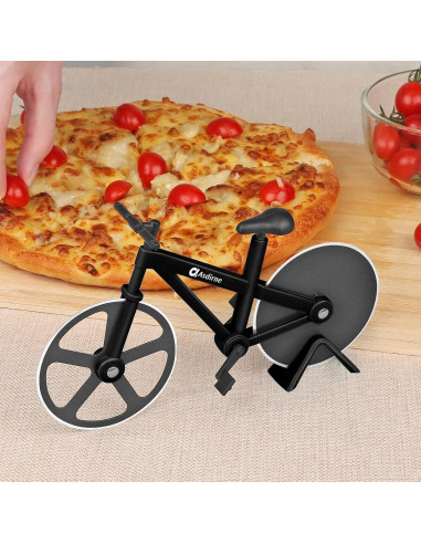 Cortador de Pizza Asdirne Bicicleta Acero Inoxidable 19 cm