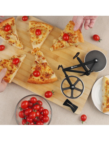 Cortador de Pizza Asdirne Bicicleta Acero Inoxidable 19 cm