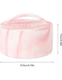 Soporte de Filtro de Café HERCHR Rosa - Organizador Silicona 15.5cm 2