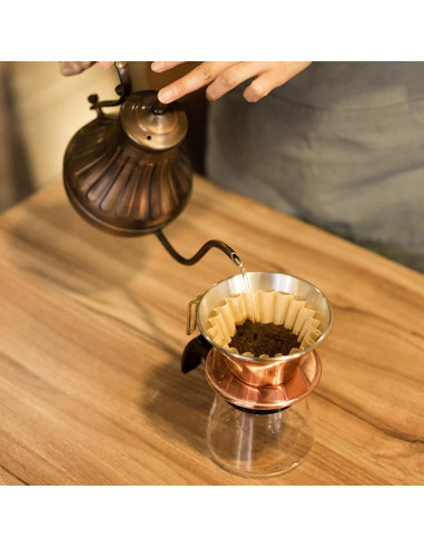 Filtros de Café de Canasta Sihuuu 100 Pcs 1-4 Tazas Ecológicos