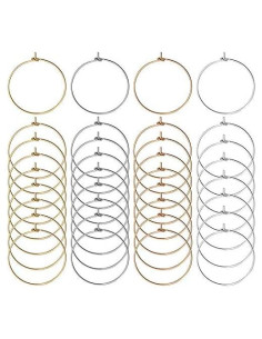 200 Anillos de Encanto 25mm Jdesun para Copas de Vino DIY