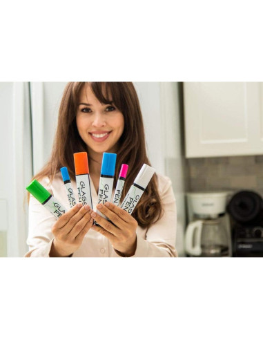 Marcador de Tiza Líquida para Ventanas Arcoíris 15mm Blanco