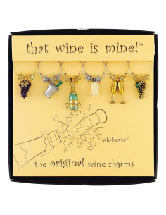 Encantos de Vino Celebrar Cosas de Vino WT-1413P Multicolor - Juego de 6