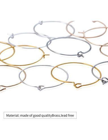 200 Anillos de Encanto 25mm Jdesun para Copas de Vino DIY