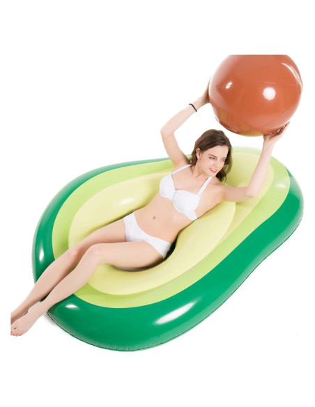 Flotador Inflable Aguacate Jasonwell XL 165x124cm para Niños y Adultos